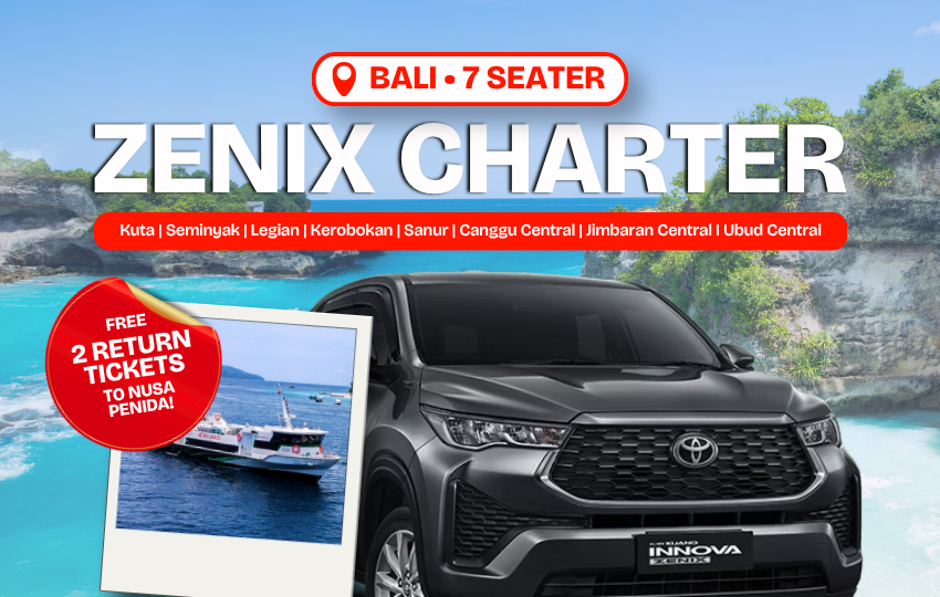 Bali Zenix Charter (Include 2 FREE Tickets to Nusa Penida)